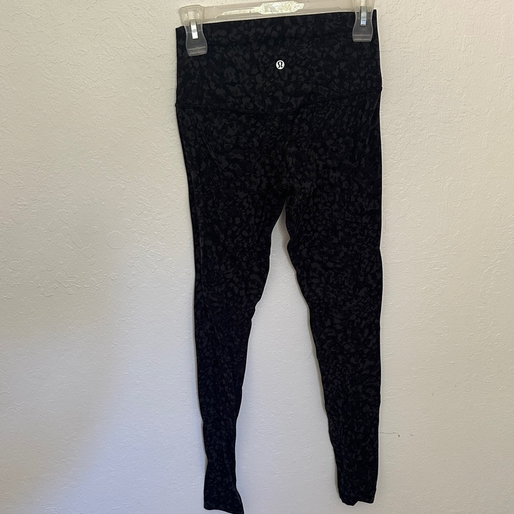 lululemon athletica Black Patterned Leggings